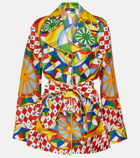 Dolce&Gabbana Printed silk pajama shirt