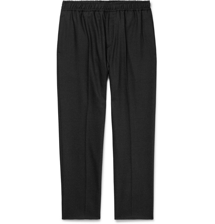 Photo: Joseph - Anthracite Eugene Tapered Stretch Wool-Blend Trousers - Men - Gray