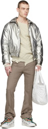 ERL Silver Polyurethane Jacket