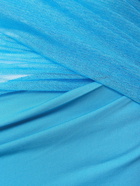 CHRISTOPHER ESBER - Magnetica Asymmetric Veiled Midi Dress