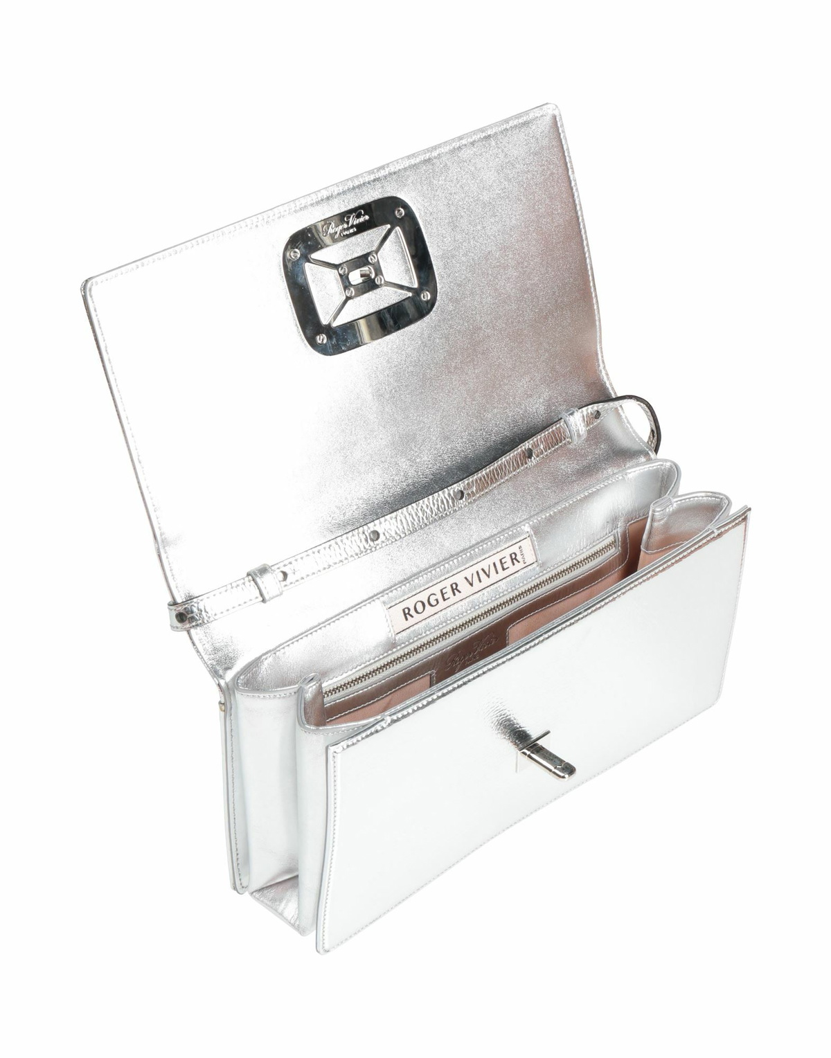 Roger Vivier Womens Cross-body bag in Silver