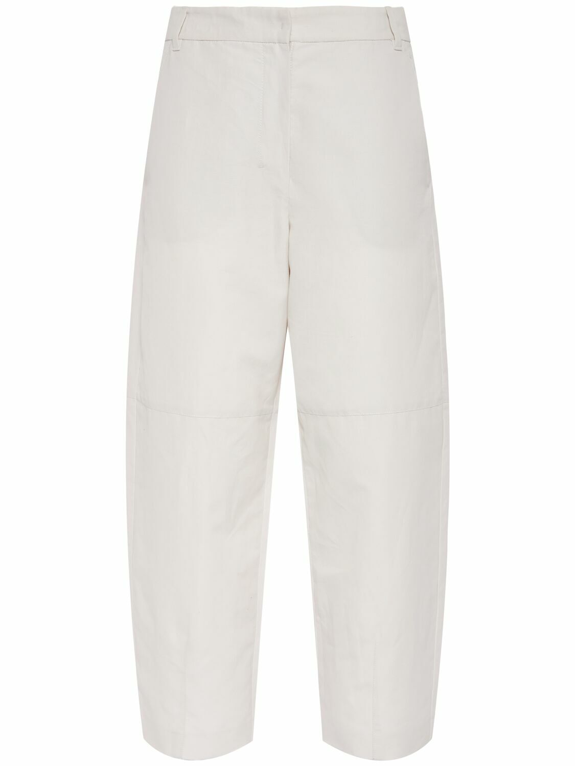 パンツ S MAX MARA JACK BAGGY TROUSERS IN CANVAS S MAX MARA Jack Canvas Wide Leg Pants S Max Mara