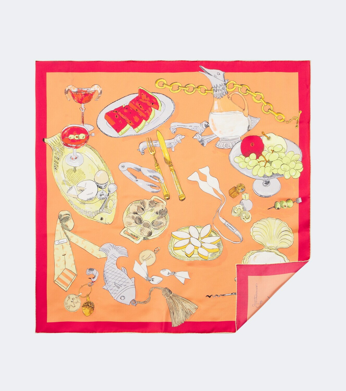 Jacquemus Cocktail silk scarf