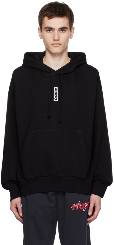 Photo: Hugo Black Relaxed-Fit Hoodie