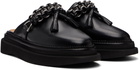 Toga Virilis Black Hard Leather Slip-on Loafers