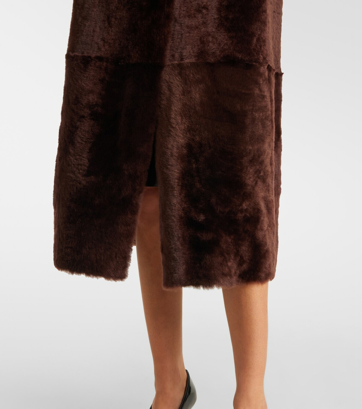 Yves Salomon Belted reversible shearling coat