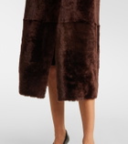 Yves Salomon Belted reversible shearling coat