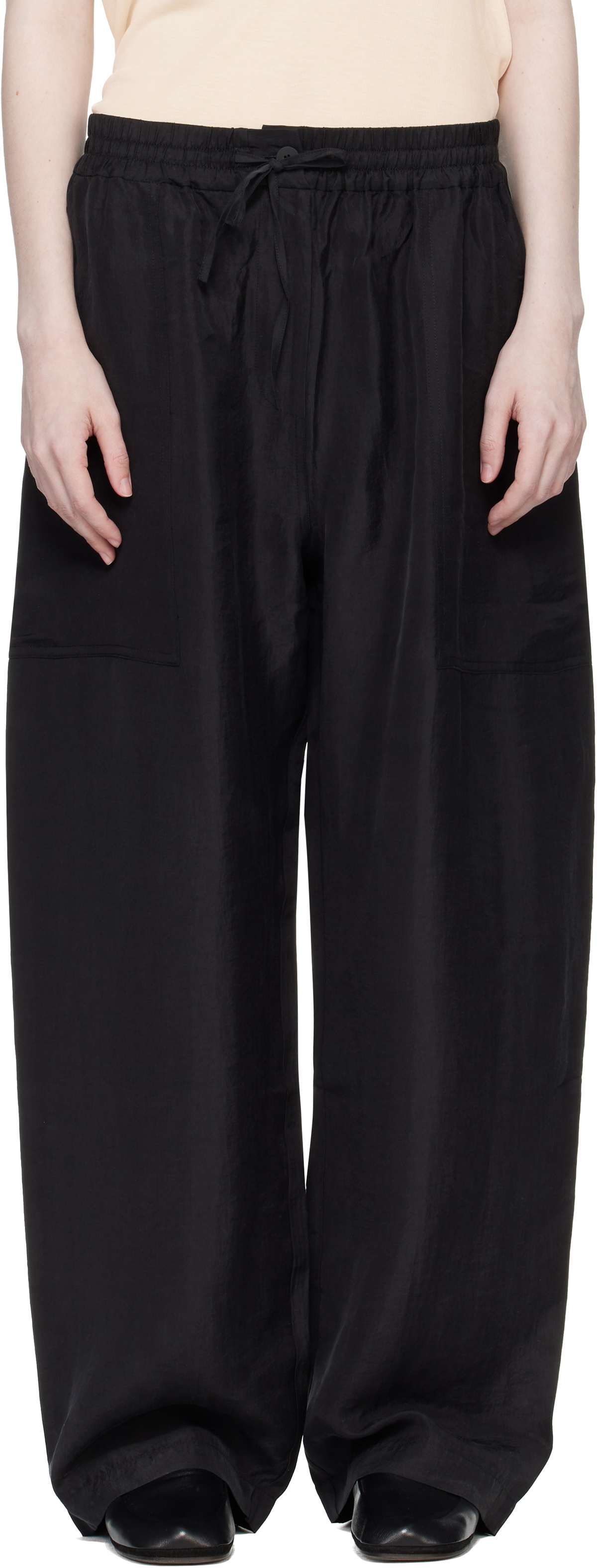 Studio Nicholson Black Capel Twill Trousers