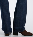 Valentino Garavani Bard embroidered suede ankle boots