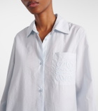 Loewe Paula's Ibiza Anagram cotton-blend poplin shirt