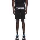 VETEMENTS Black Censored Shorts