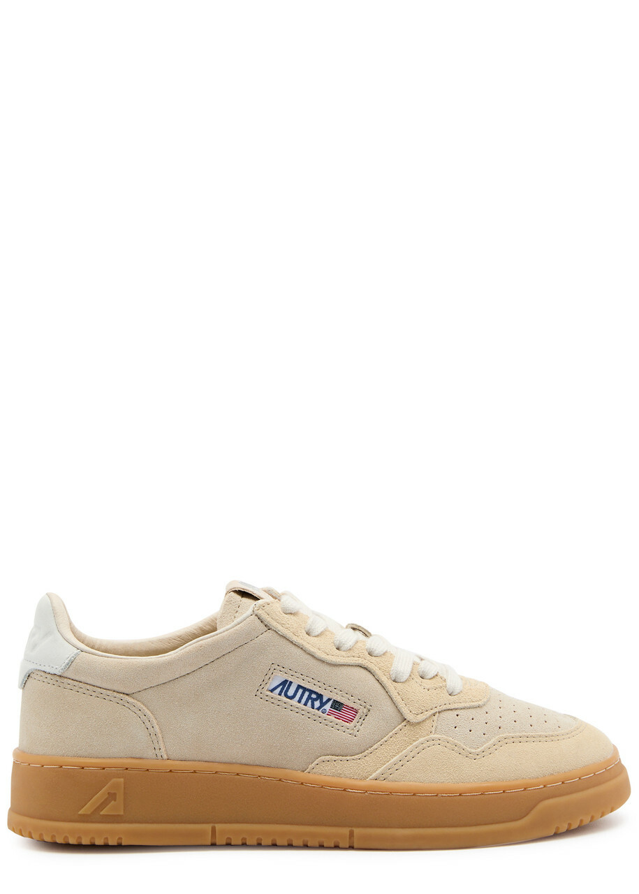 Autry Beige Autry Medalist Panelled Suede Sneakers Beige Autry