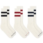 Neighborhood Men's Classic 3-Pack Socks in White 