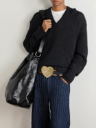 Acne Studios - 5cm Heart Leather Belt - Black