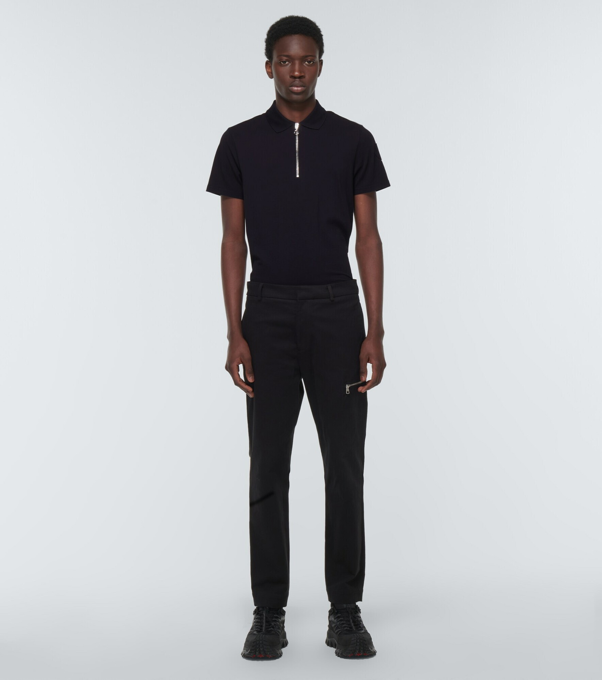 Moncler - Cotton-blend polo shirt Moncler