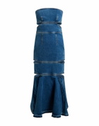 Mcqueen Womens Midi dress in Blue