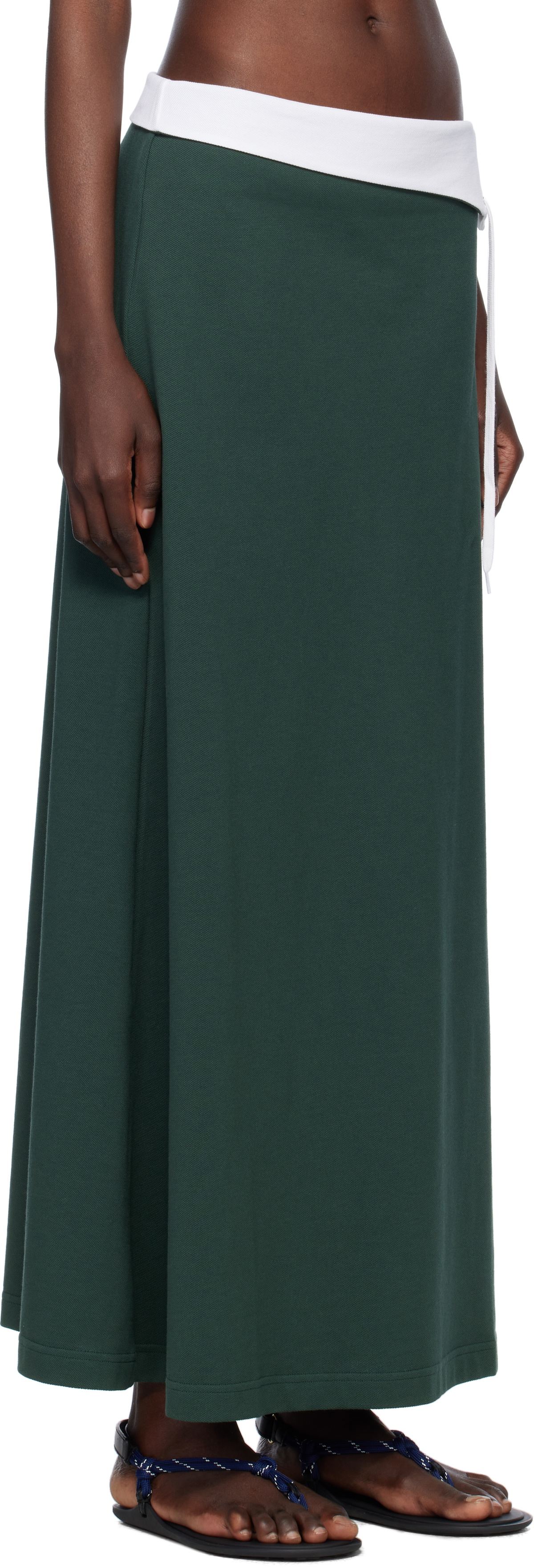 Julie Kegels Green Polo Maxi Skirt