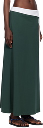 Julie Kegels Green Polo Maxi Skirt