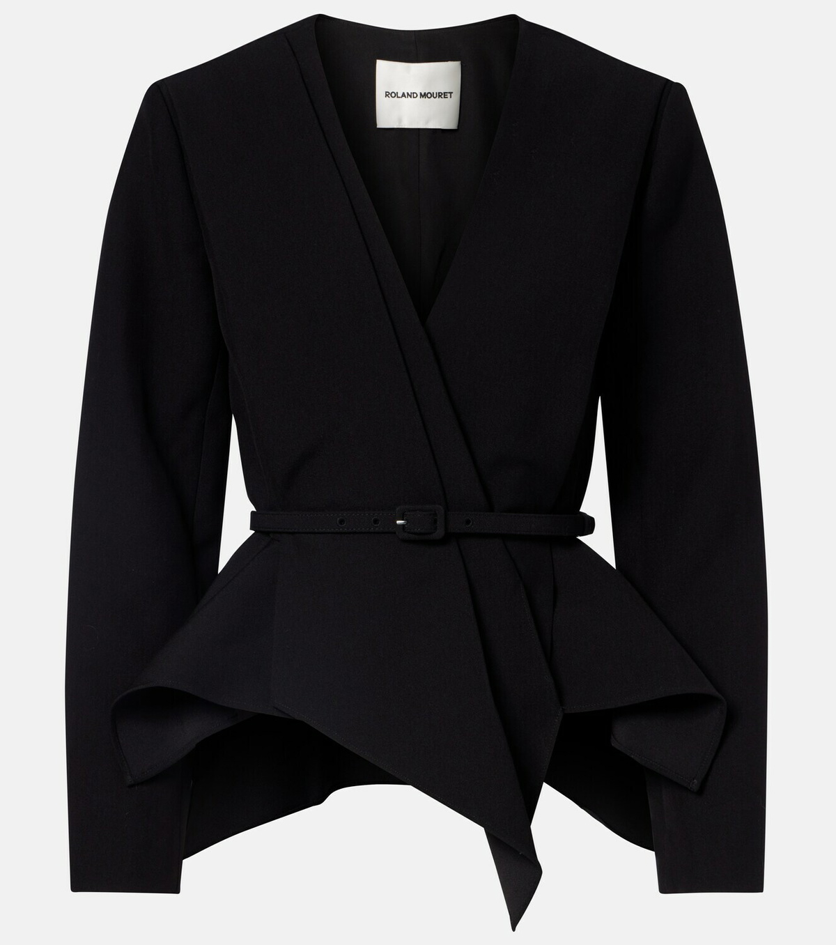 Roland Mouret Asymmetric draped crêpe blazer