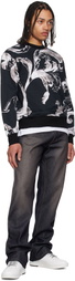 Versace Jeans Couture Black Graphic Sweatshirt