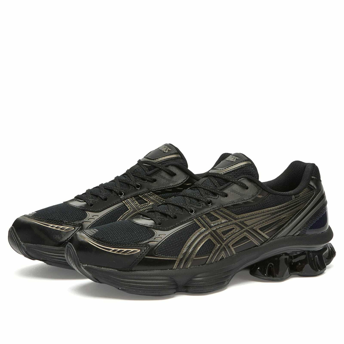 Asics Gel-Kinetic Fluent Sneakers in Black/Graphite Grey