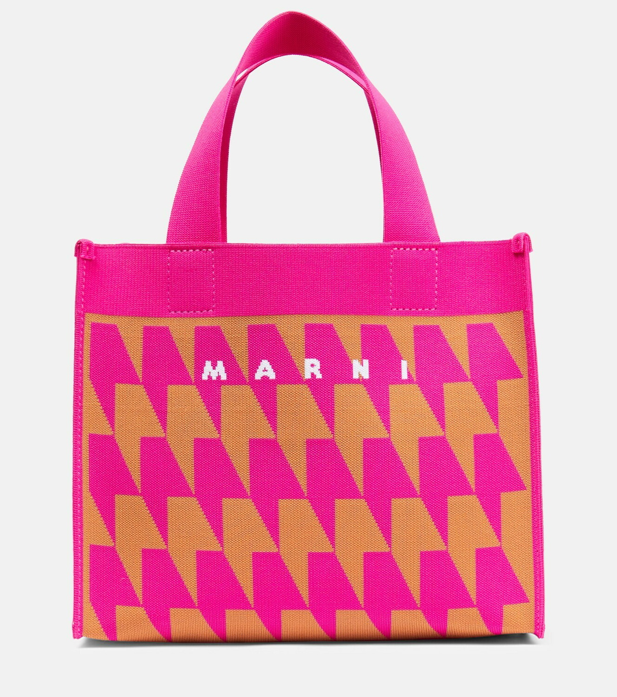 Marni - Logo Small Jacquard Canvas Tote Bag Marni