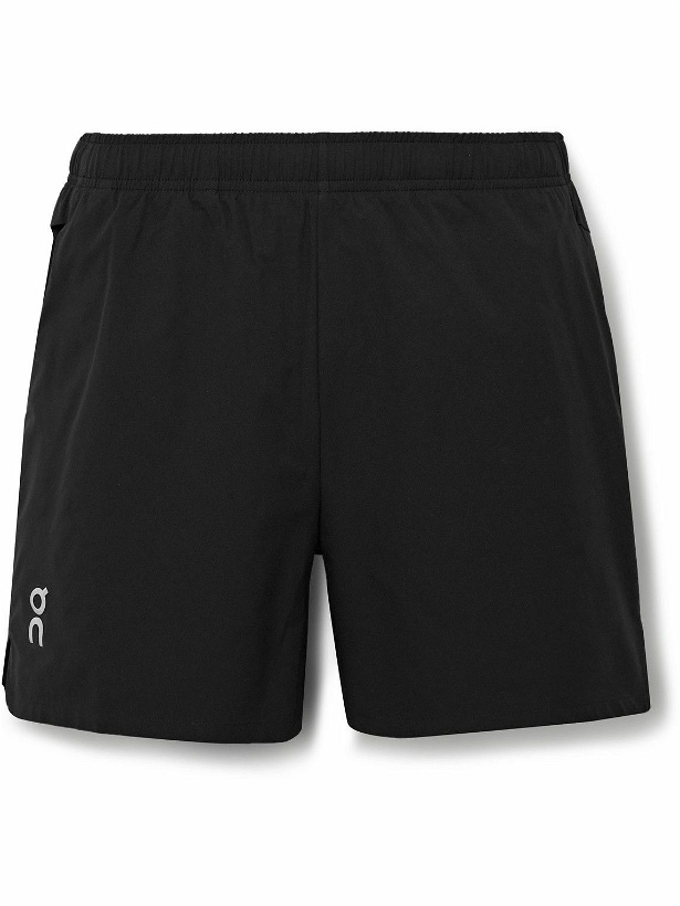 Photo: ON - Essential Straight-Leg Recycled-Shell Running Shorts - Black
