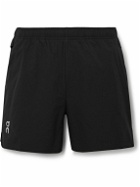 ON - Essential Straight-Leg Recycled-Shell Running Shorts - Black
