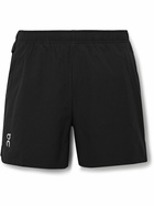 ON - Essential Straight-Leg Recycled-Shell Running Shorts - Black