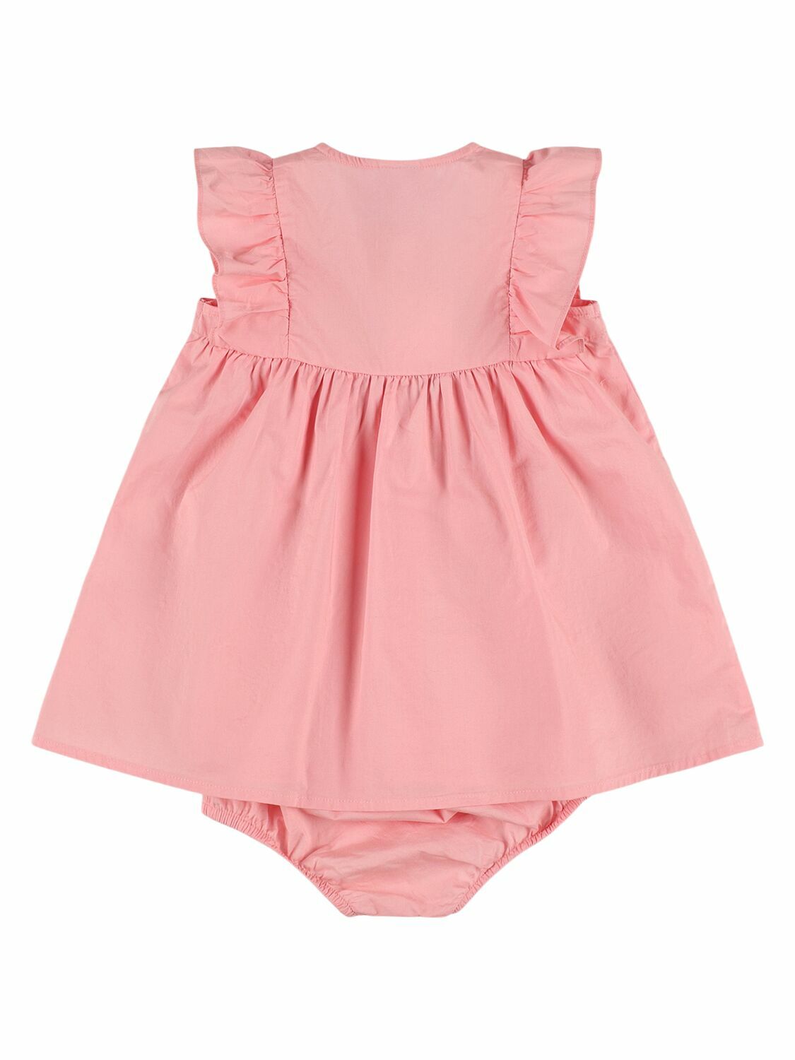 PETIT BATEAU Cotton Dress & Diaper Cover
