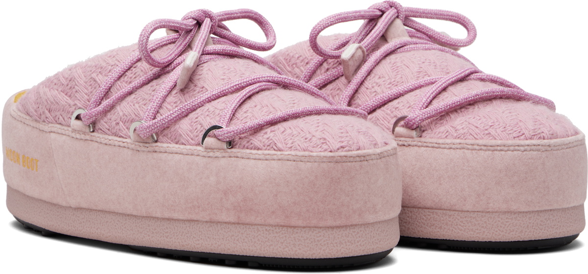 Guest in Residence Pink Moon Boot Edition EVX Knit Mule Loafers