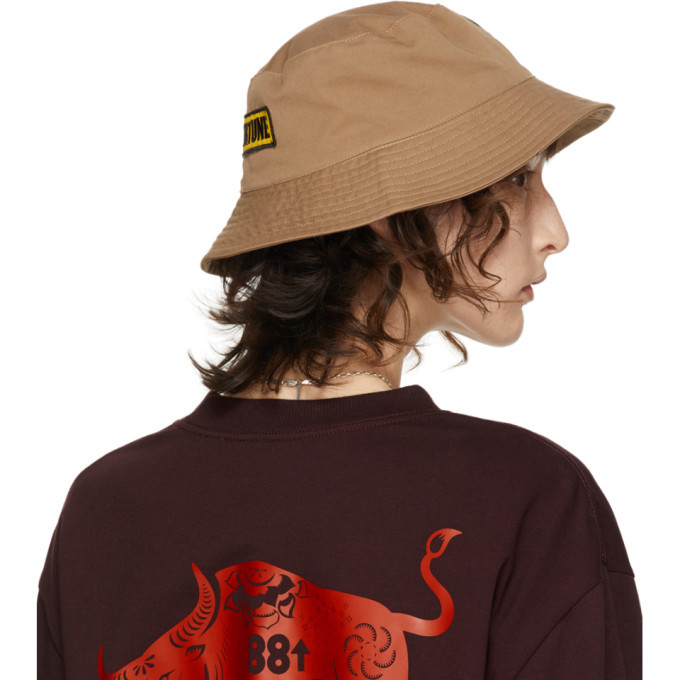 SSENSE WORKS SSENSE Exclusive 88rising Brown Patch Bucket Hat