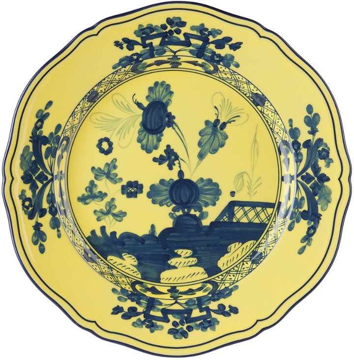 Photo: Ginori 1735 Yellow Oriente Italiano Dinner Plate