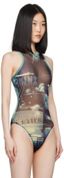 Jean Paul Gaultier Blue 'The Pigalle' Bodysuit