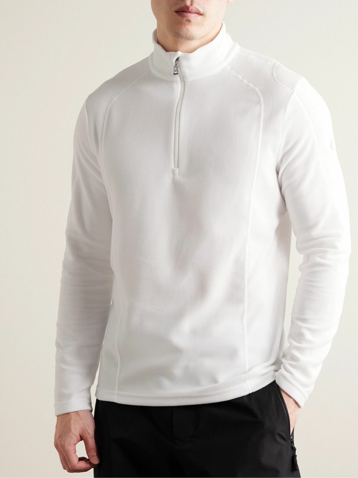 Bogner Harry SlimFit TechFleece HalfZip Base Layer White Bogner