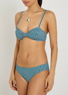 Nounou Missy Gingham Bikini Briefs Blue