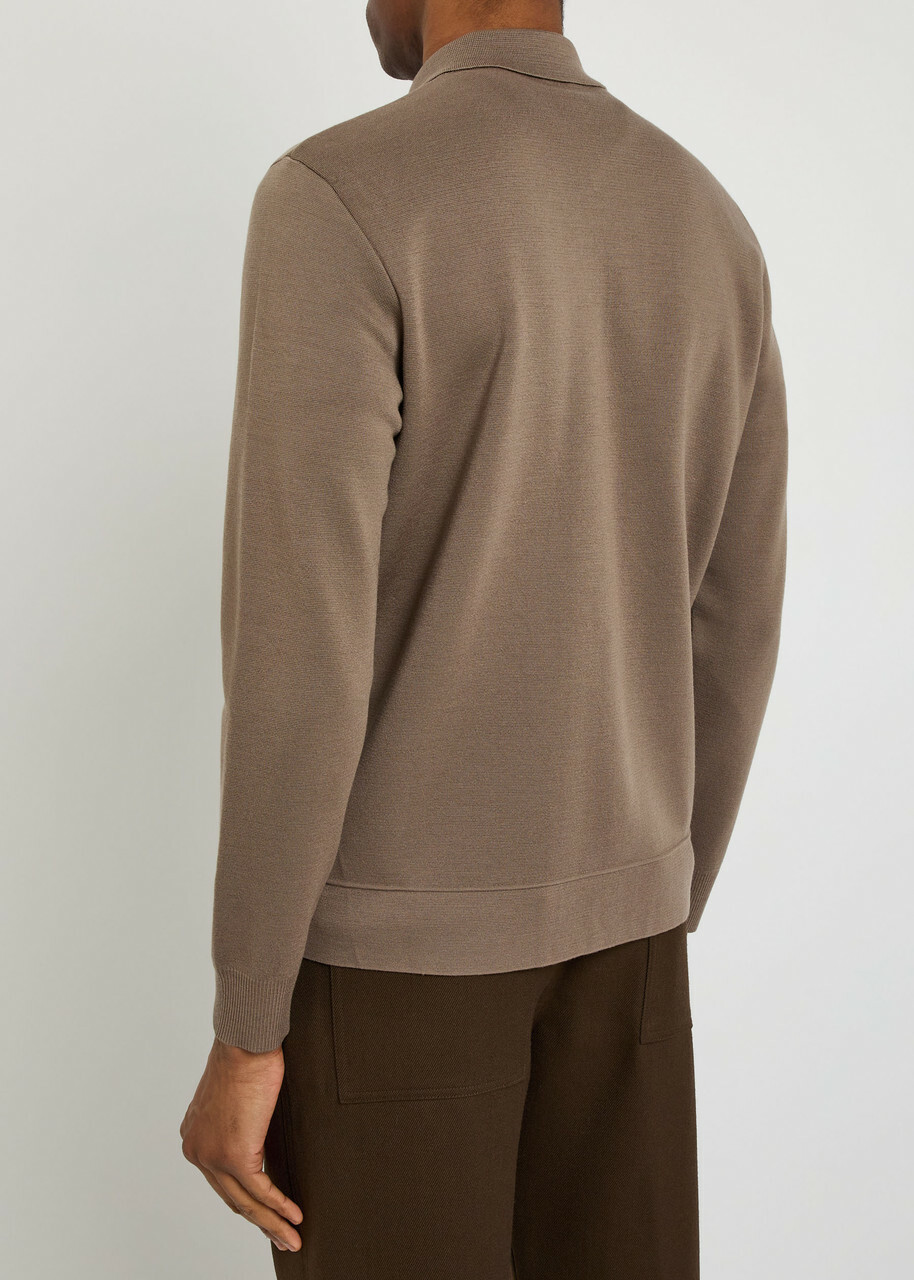 Sunspel Merino Wool Jacket Sand