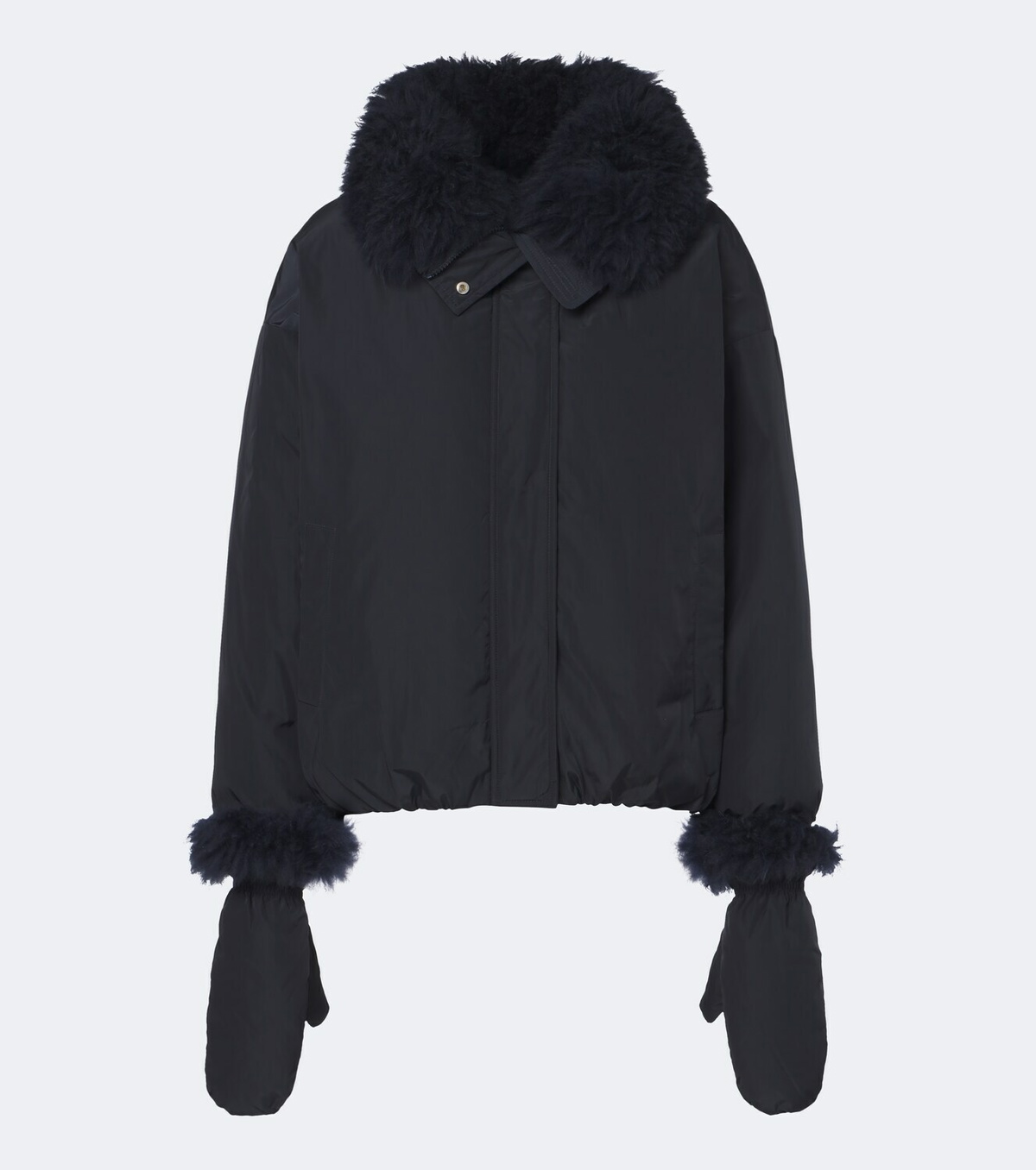 Yves Salomon Wool-trimmed down jacket