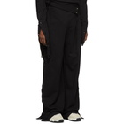 Diesel Red Tag Black Glenn Martens Edition Cotton Lounge Pants