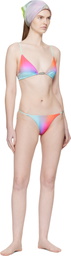 Casablanca Multicolor Glass Gradient Bikini Top