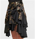 Junya Watanabe - Brocade satin and twill miniskirt
