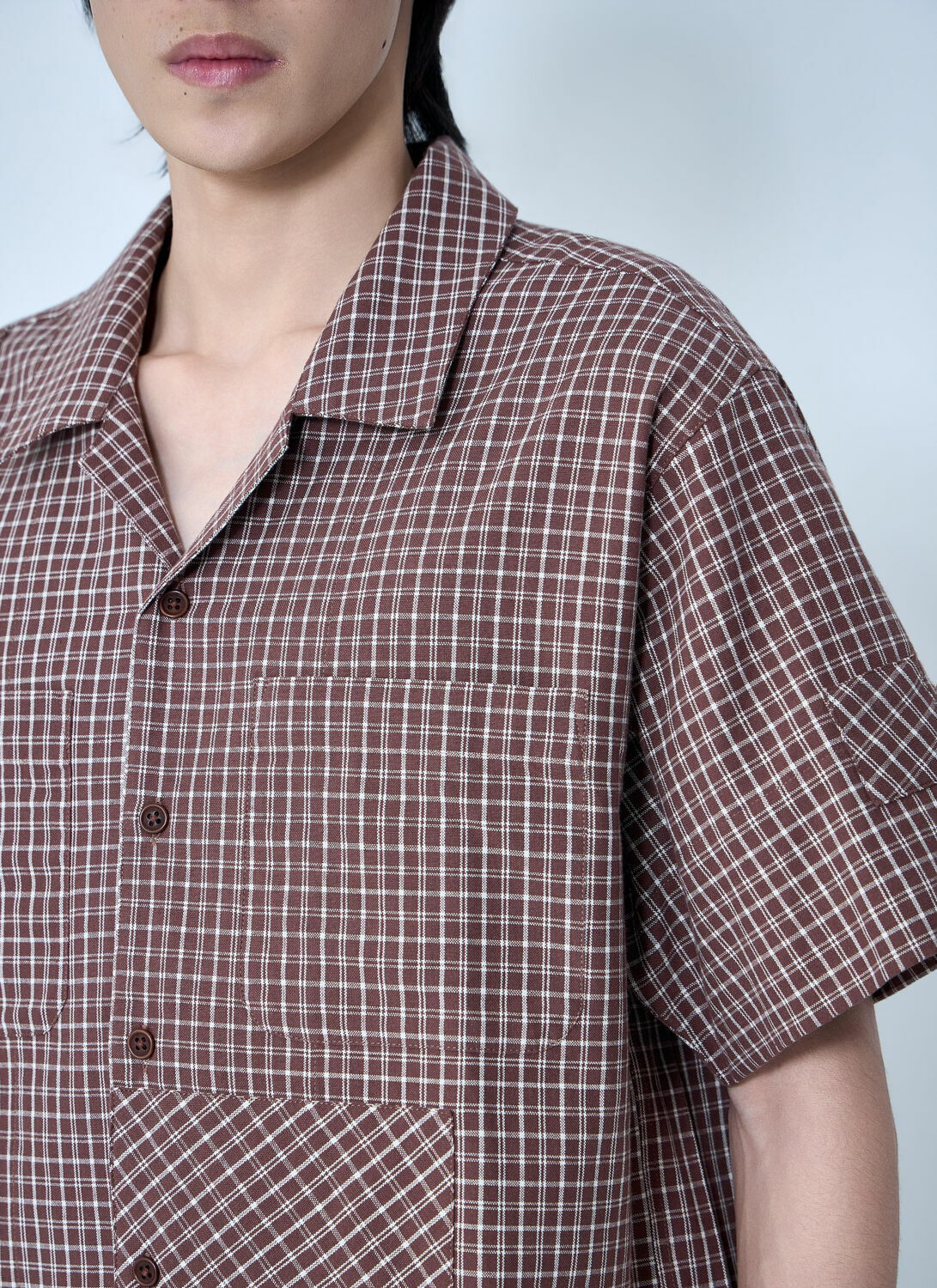 Story mfg. Checkered Short Sleeve Shirt
