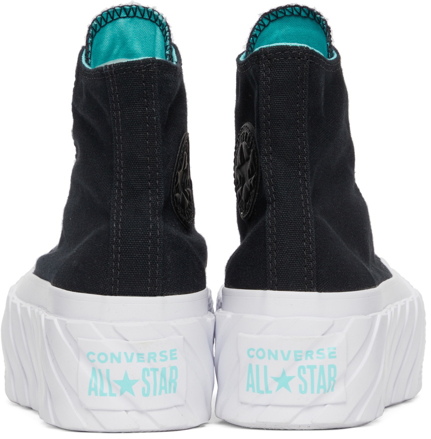 Konkurrere korn digtere Converse Black Chuck Taylor All Star Lift Ripple High Sneakers Converse