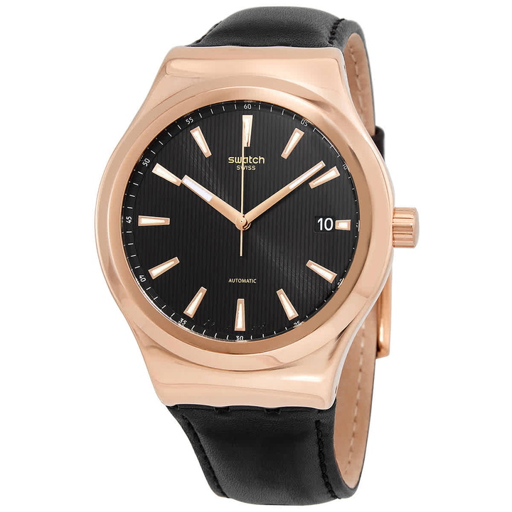 Photo: Swatch Sistem Rosee Automatic Black Dial Unisex Watch YIG400