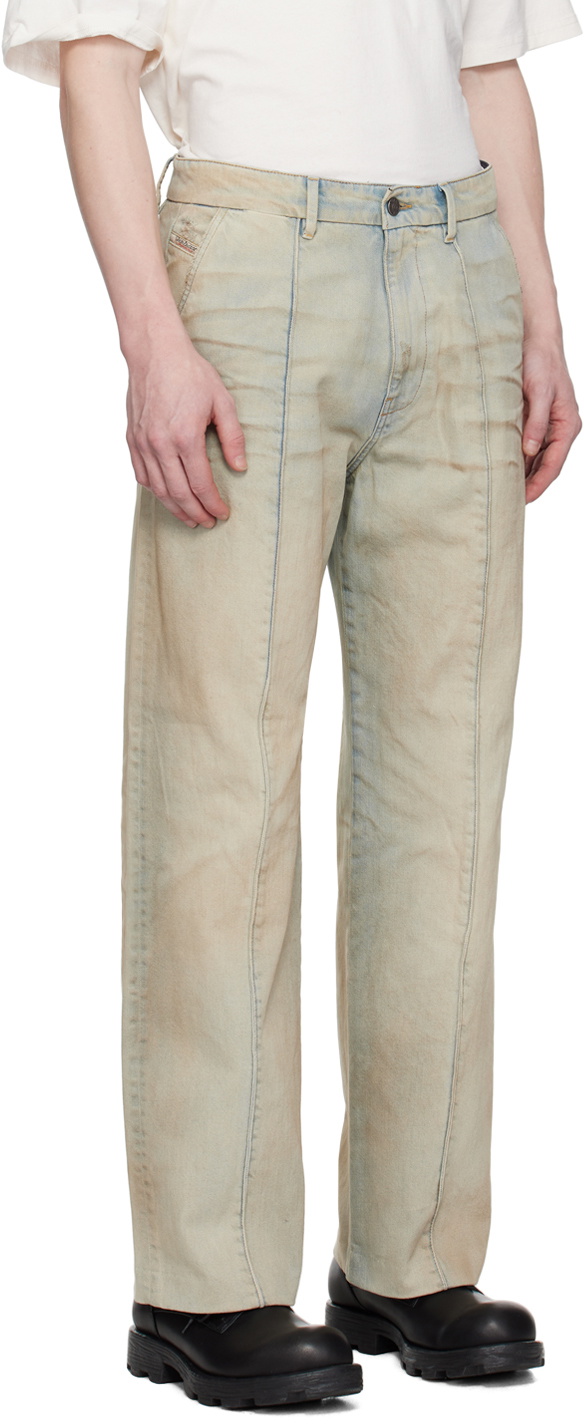 パンツ DIESELStraight JeansD-Chino-Work 09b88 Men's Regular Jeans | Black/Dark grey | Diesel D-Chino-Work
