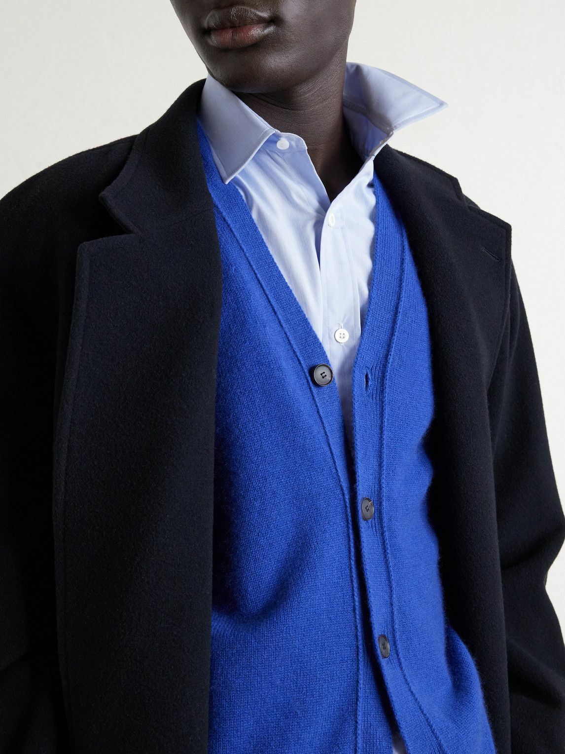 Auralee - Cashmere Cardigan - Blue Auralee