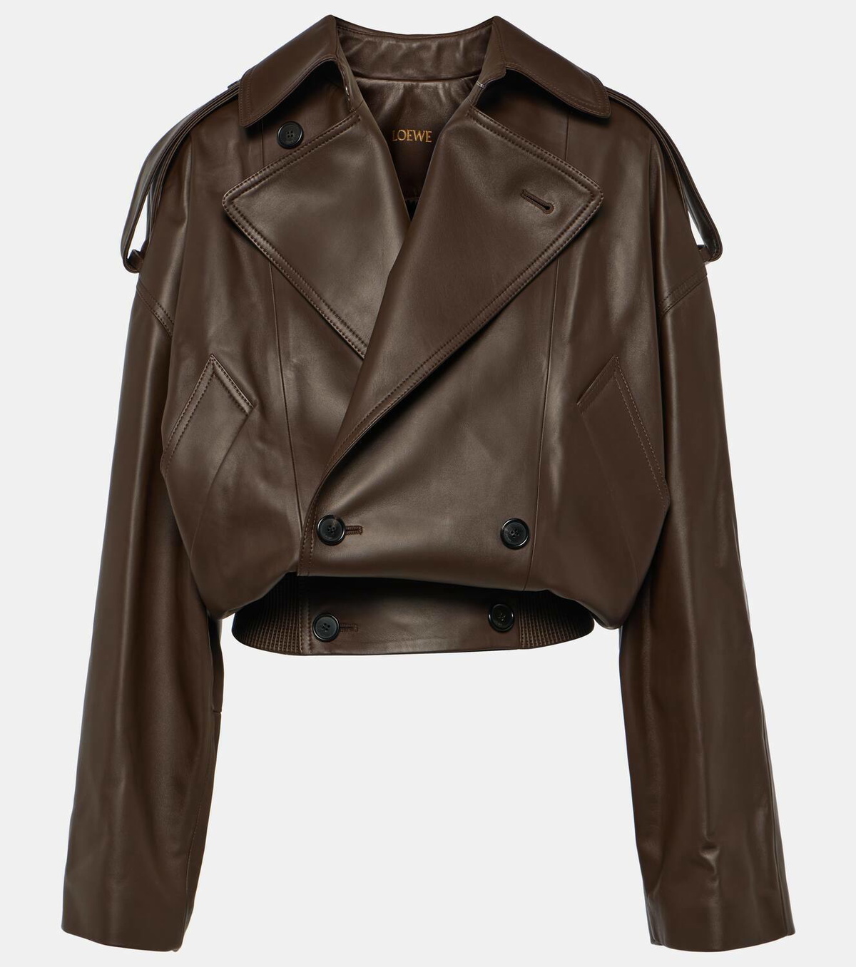 Loewe Cropped leather jacket