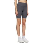 Girlfriend Collective Grey High-Rise Biker Shorts