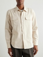 De Bonne Facture - Cotton and Hemp-Blend Gabardine Shirt - Neutrals
