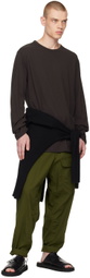 Yohji Yamamoto Gray Crewneck Long Sleeve T-Shirt
